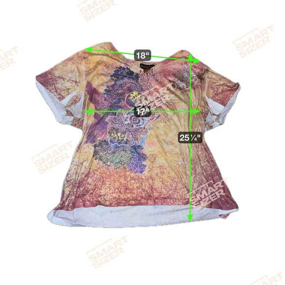 Size 4X Y2K Style Flowy Shirt - Picture 2 of 3